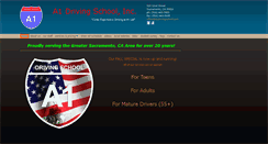 Desktop Screenshot of a1drivingschool.com