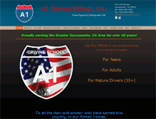 Tablet Screenshot of a1drivingschool.com